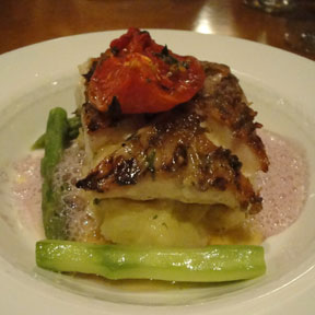 Baked halibut